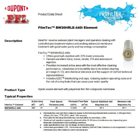 FilmTec BW30HRLE-440i FilmTec BW30HRLE-440i