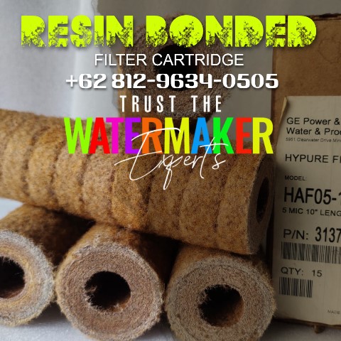 resin bonded filter cartridge coklat