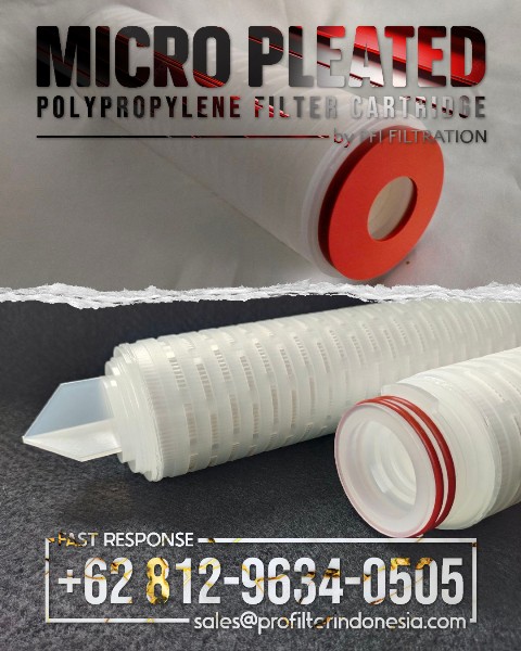 polypropylene pleated cartridge filter indonesia