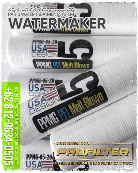 PPMG Mini Groove Filter Cartridge CIP Security SWRO BWRO