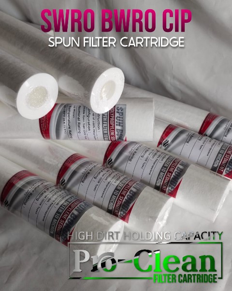 swro bwro spun filter cartridge proclean