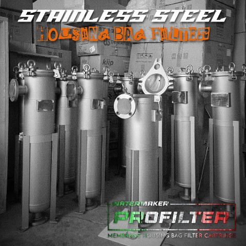 ss304 ss316l housing single bag filter and cartridge