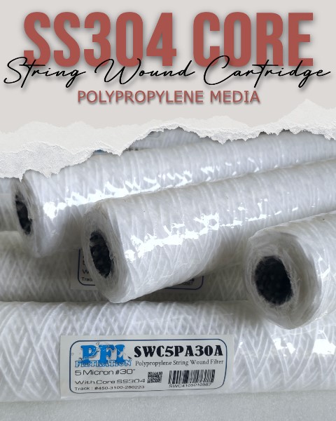 swc string wound filter cartridge ss304 core