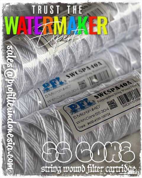 cartridge filter benang ss304 core string wound terbaik