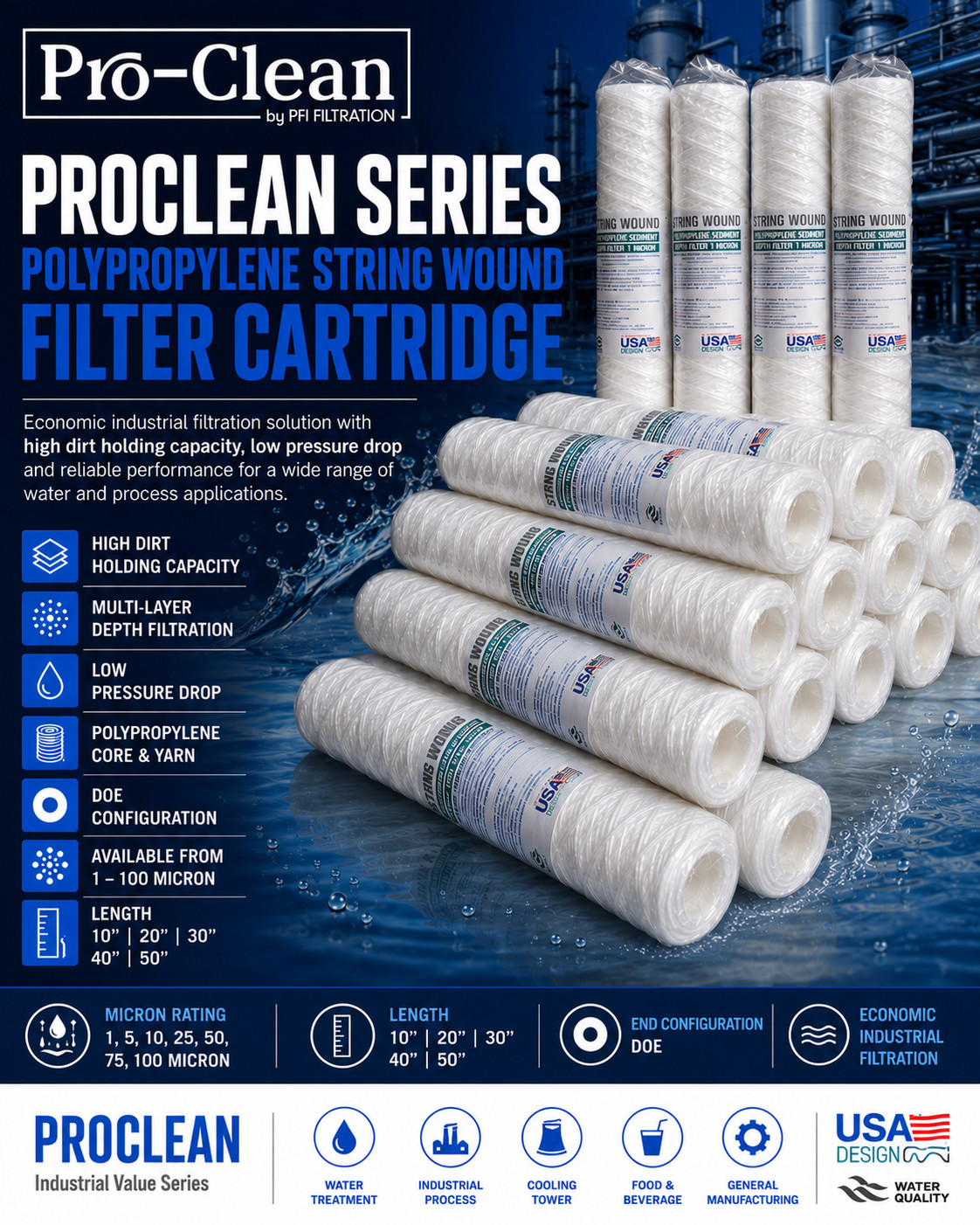 PROCLEAN String Wound Filter Cartridge