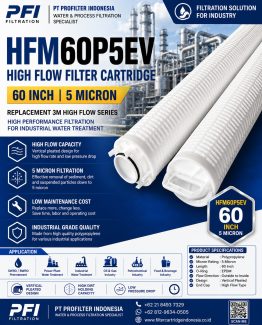 HFM60P5EV High Flow Filter Cartridge 60 inch 5 micron