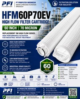 HFM60P70EV High Flow Filter Cartridge 60 inch 70 micron